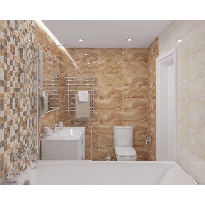 Плитка 34025 Prime серый микс 25х50