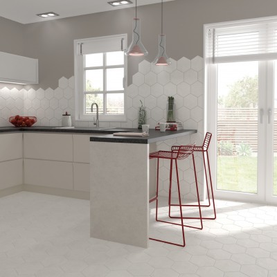 Керамогранит 22096 Hexatile Cement Mink 17,5x20