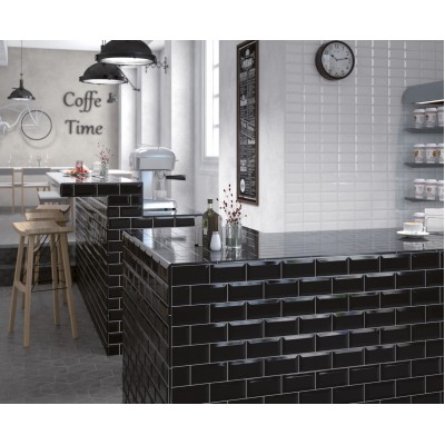 Плитка 14250 Metro Black Matt 7,5x30