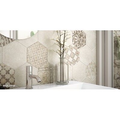 Керамогранит 22096 Hexatile Cement Mink 17,5x20