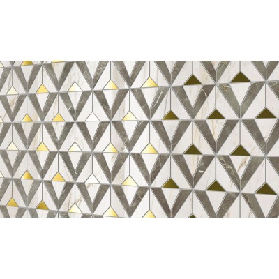 Мозаика 620110000234 Stellaris Tuscania Grey Mosaico Elegant Lux 32.5x36.1