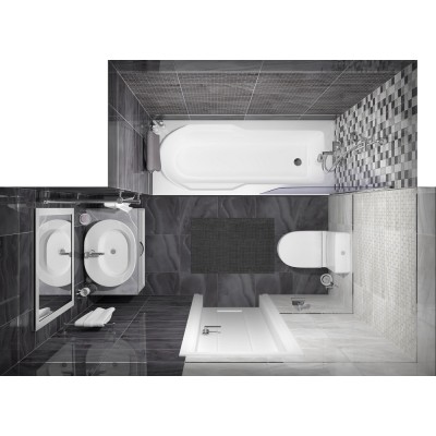 Плитка 34025 Prime серый микс 25х50