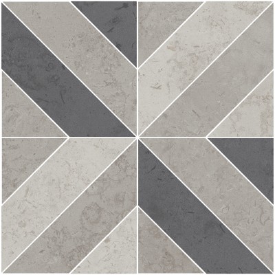 Керамогранит ID124T Декор Про Лаймстоун серый матовый 60х60