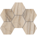 Мозаика BR01 Bernini Hexagon Pearl Мозаика неполированная 25x28,5