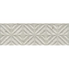 Плитка 11209R/4 Бордюр Карму серый светлый матовый обрезной 30х9,6