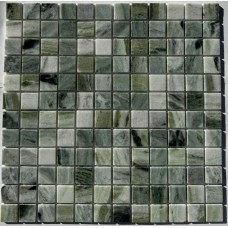 Мозаика PIX314 Jet Green полированная 23x23 305х305х4