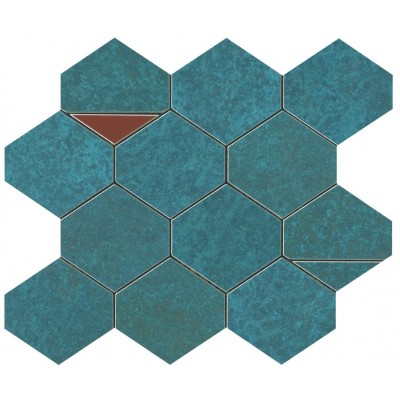 Мозаика 9BNV Blaze Verdigris Mosaico Nest 29.4x25.8