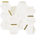 Мозаика 620110000222 Stellaris Carrara Ivory Mosaico Chic Nat 28.3x32.8