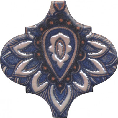 Плитка KMP3STA011M6X Панно Арабески Марокко 2 (из 6 частей 6,5x6,5) 10x25x6,9