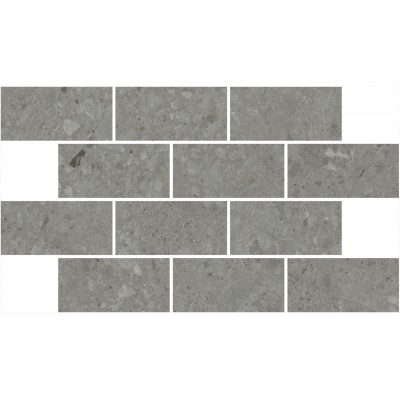 Мозаика DD606120/MM Декор Чеппо ди Гре мозаичный серый тёмный матовый обрезной 34,6x20x0,9