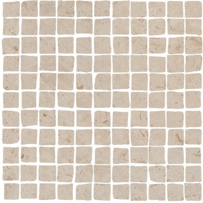 Мозаика MBS005 Про Лаймстоун Спакко мозаичный бежевый матовый 20х20