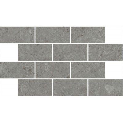 Мозаика DD606120/MM Декор Чеппо ди Гре мозаичный серый тёмный матовый обрезной 34,6x20x0,9