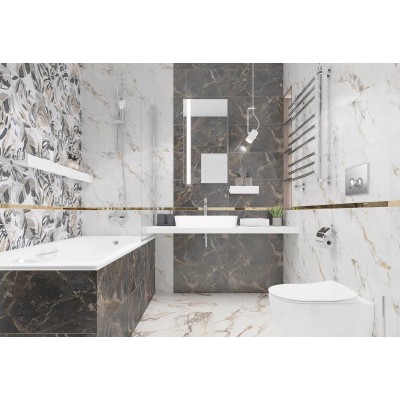 Мозаика K9498838R001VTE0 Marble-Stone Мозаика Белый Матовый-Лаппато Ректификат 30x30