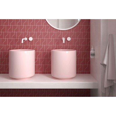 Плитка 28858 Curve Pink Matt 8,3x12