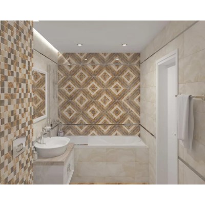 Плитка 34025 Prime серый микс 25х50