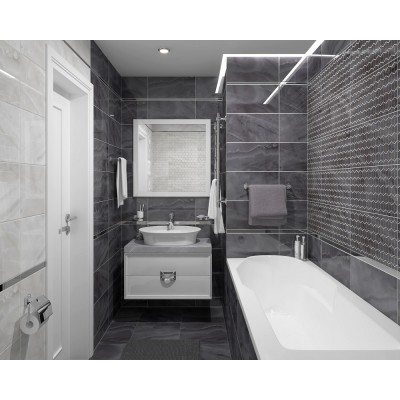 Плитка 34025 Prime серый микс 25х50