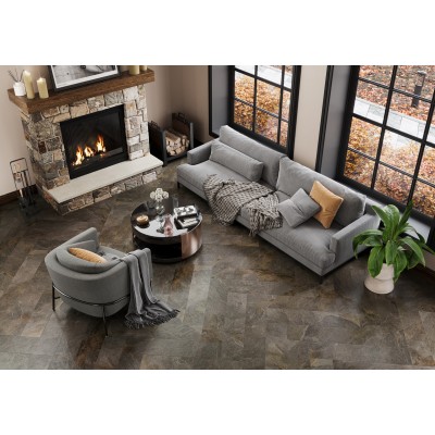 Керамогранит GP2090SNN99L Santorini Black лаппатированный 200x900