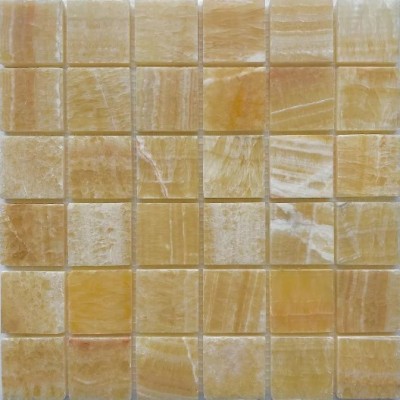 Мозаика PIX307 Honey onyx из оникса полированная 48x48 305х305x8