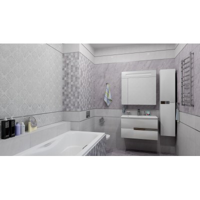 Плитка Декор Мармара Лайн серый 17-03-06-658 20х60