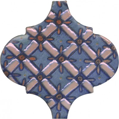 Плитка KMP3STA011M6X Панно Арабески Марокко 2 (из 6 частей 6,5x6,5) 10x25x6,9