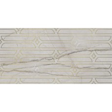 Плитка KMD3STA029BR Декор Ифран серый светлый глянцевый обрезной 60x119,5x0,9