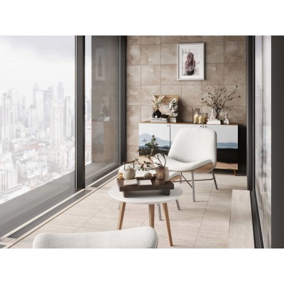 Керамогранит Фальшмозаика EE01 Seed Light Grey Grids Неполированный 39.8x39.8