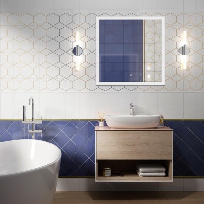 Плитка OP/E181/17067 Декор Витраж голубой 15*15