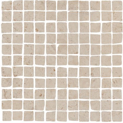 Мозаика MBS005 Про Лаймстоун Спакко мозаичный бежевый матовый 20х20
