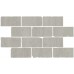 Мозаика BR032 Бордюр Сан-Марко мозаичный серый светлый матовый обрезной 46,5x26,5x0,9