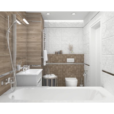 Керамогранит Timber коричневый мозаика 30х60