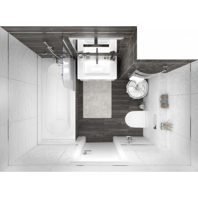 Керамогранит Timber коричневый мозаика 30х60