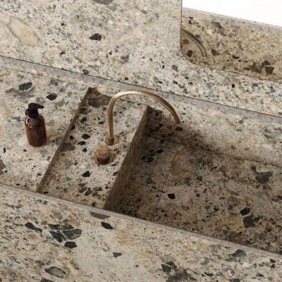 Керамогранит SE09 Travertino chiaro Matt 12mm 162x324