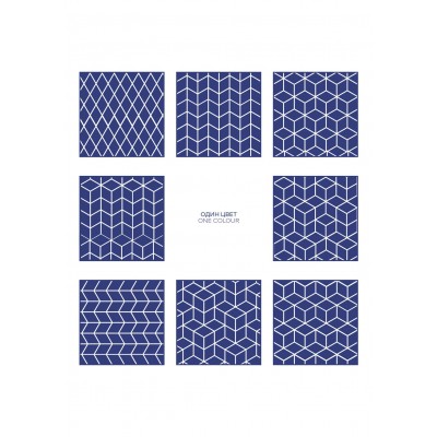 Плитка KMD2SRB010BN Декор Риад бирюзовый глянцевый 13,5x7,8x0,9