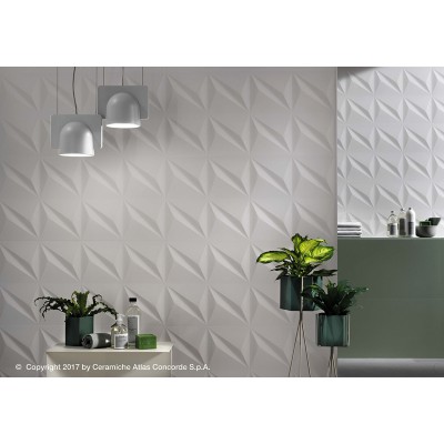 Плитка 8DBW 3D Blade White Matt 40х80