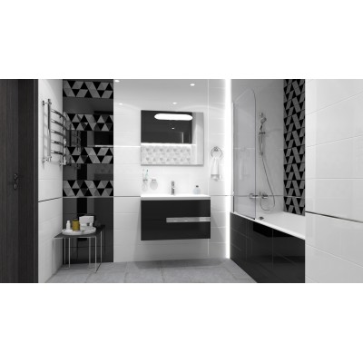 Плитка Sigma Perla Декор чёрный 17-03-04-463-0 20х60