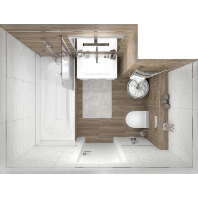 Керамогранит Timber коричневый мозаика 30х60