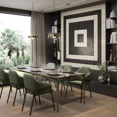 Плитка KMD2SFB003BN Декор Агдаль 1 металл глянцевый структура 15x15x0,9