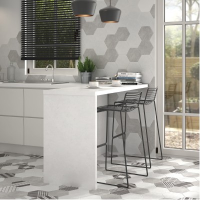 Керамогранит 22098 Hexatile Cement Garden Sand 17,5x20 (17 видов паттерна)