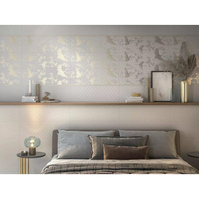 Плитка 12154R Гарса структура белый матовый обрезной 25х75