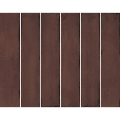 Плитка KMP3STA006RN6X Панно Мажорель бордовый глянцевый (из 6 частей 6х28,5) 36x28,5x1