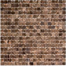 Мозаика PIX304 Dark Emperador полированная 15x15 305х305x4