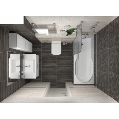 Керамогранит Timber коричневый мозаика 30х60