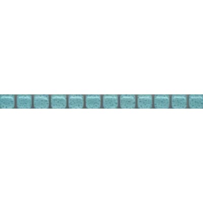 Плитка POF007 Карандаш Бисер бирюзовый светлый бордюр 1.4х20