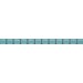 Плитка POF007 Карандаш Бисер бирюзовый светлый бордюр 1.4х20