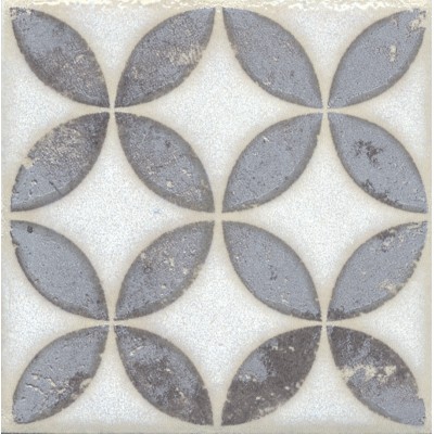 Керамогранит STG/A401/1266H Вставка Амальфи орнамент коричневый 9,8х9,8