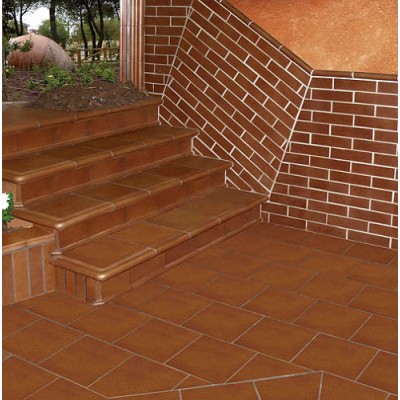 Клинкерная плитка Loseta R1 ROD Бордюр/Подступенник 020AL31 15x31