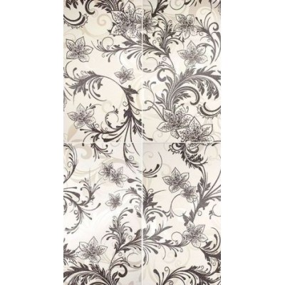 Плитка 1609-0007 Панно Азур Крем белое 50x90