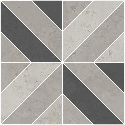 Керамогранит ID124T Декор Про Лаймстоун серый матовый 60х60