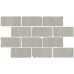 Мозаика BR032 Бордюр Сан-Марко мозаичный серый светлый матовый обрезной 46,5x26,5x0,9