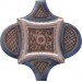 Плитка KMP3STA011M6X Панно Арабески Марокко 2 (из 6 частей 6,5x6,5) 10x25x6,9